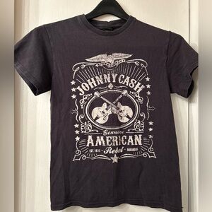 Vintage Official Zion Rootswear Johnny Cash Genuine American Rebel T-Shirt